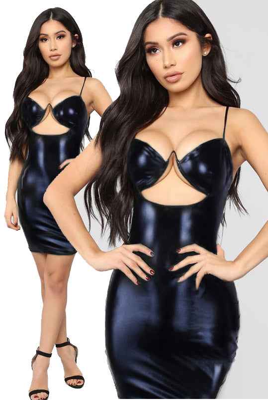 Ahead Underwire PU Mini Dress - Image 2