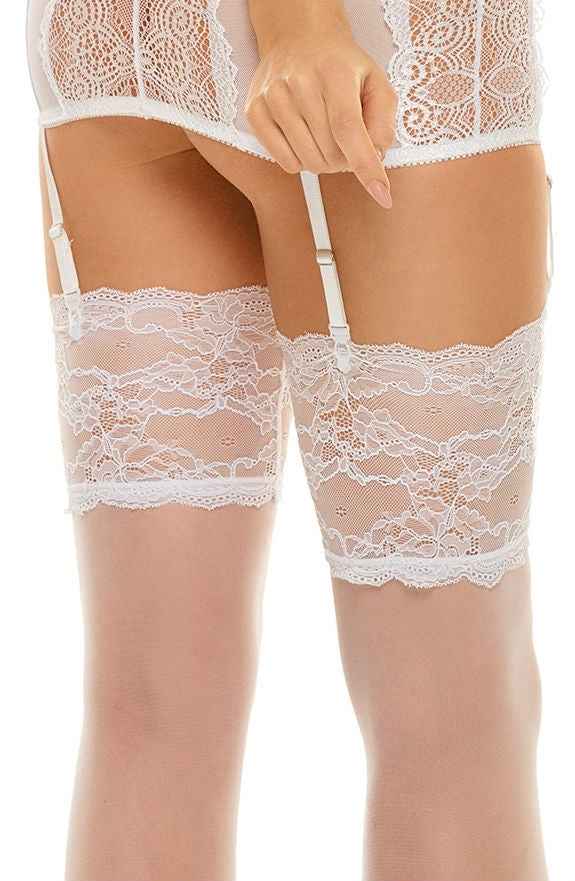 Beauty Night BN6541 Romance Stockings White - Image 6