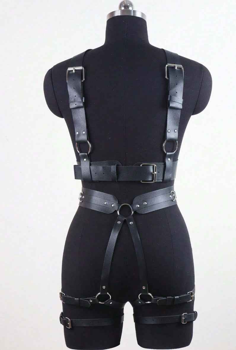 Black Lingerie Harness Set - Image 3