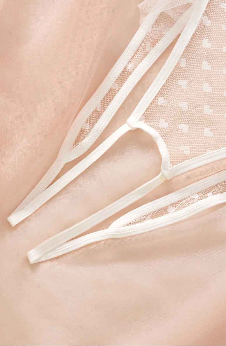 Crotchless White Teddy Lingerie - Image 6