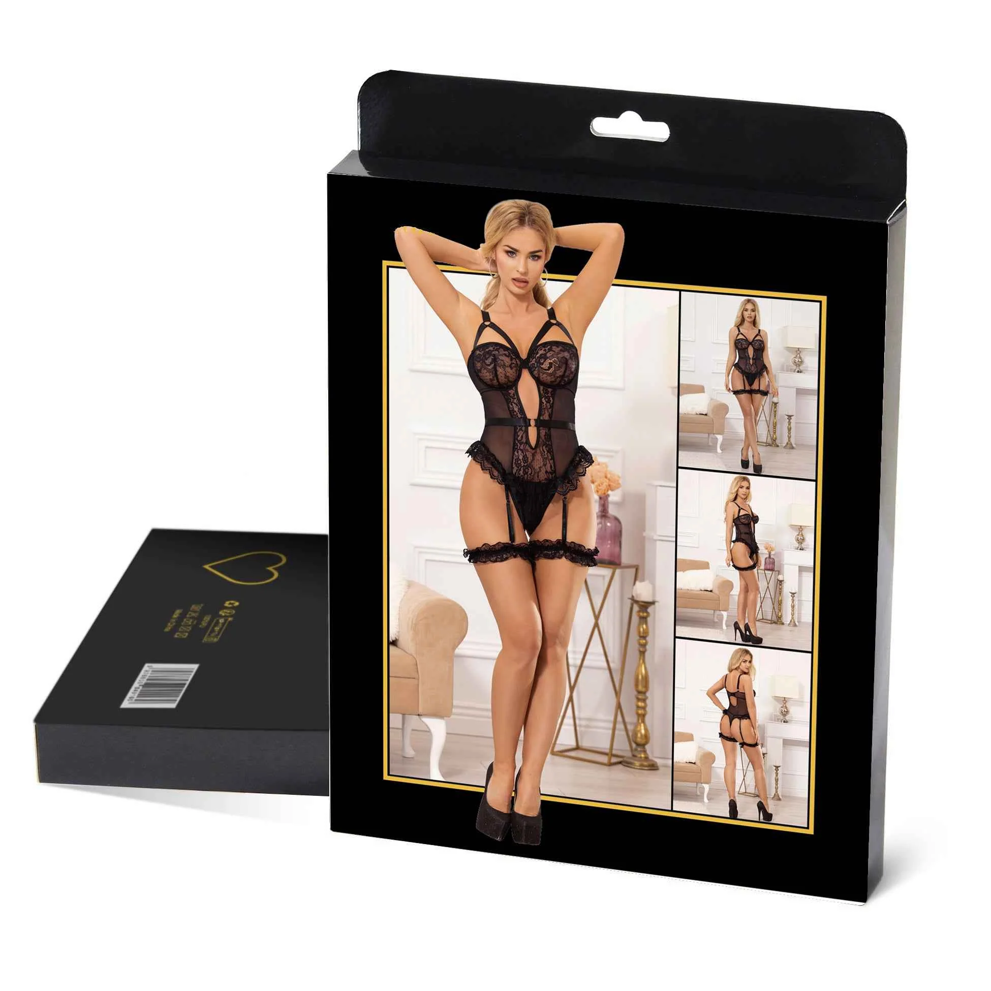 Divine Lace Garter Teddy Lingerie - Image 5