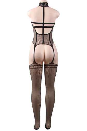 Fishnet Lace Top bodystockings - Image 4