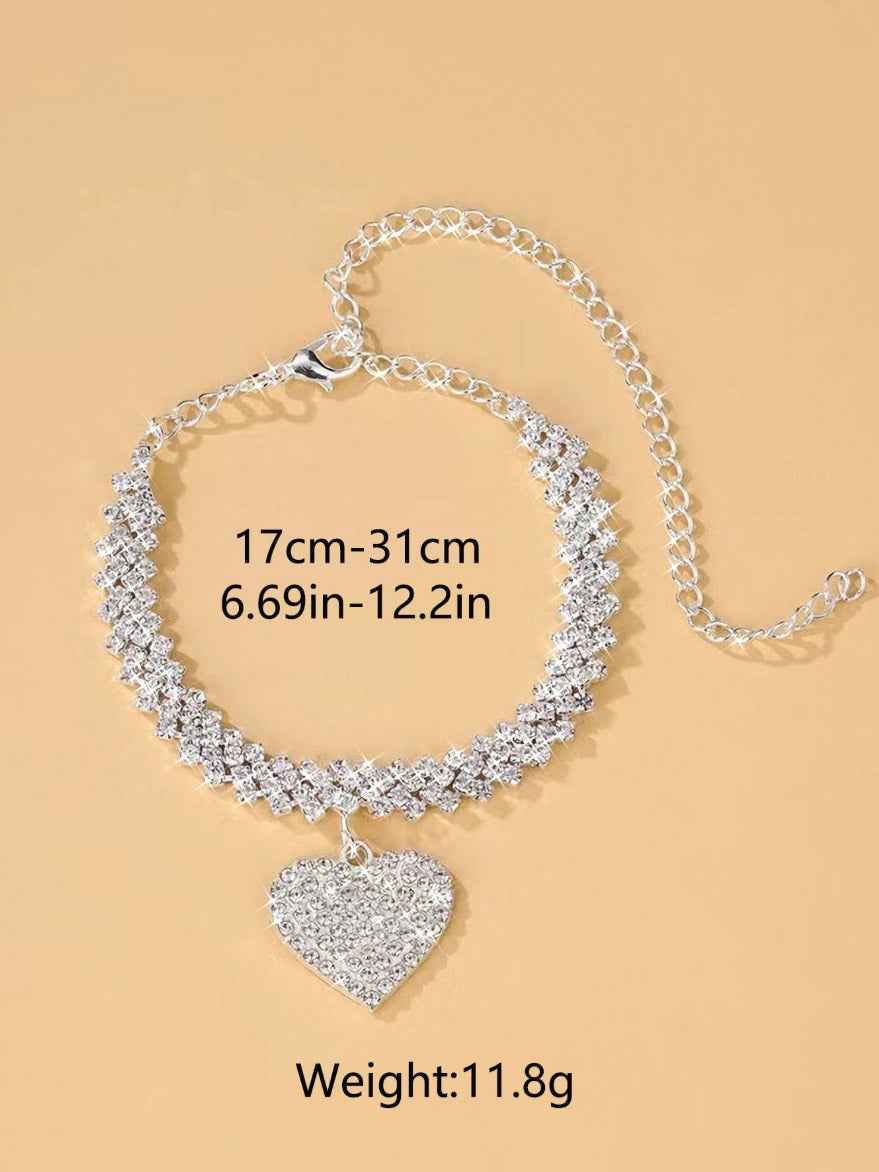 Heart Shaped Anklet - Image 2