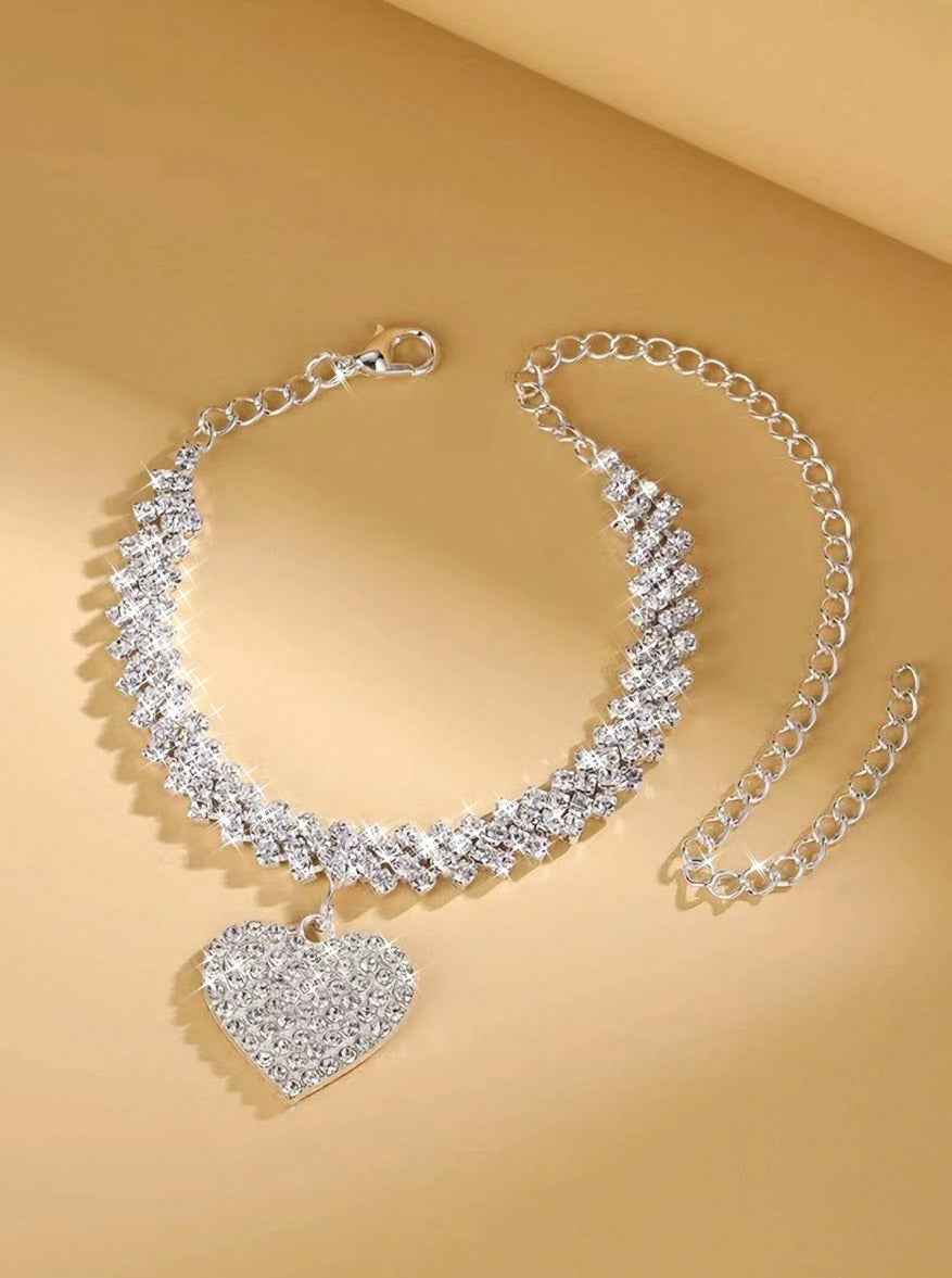 Heart Shaped Anklet - Image 3