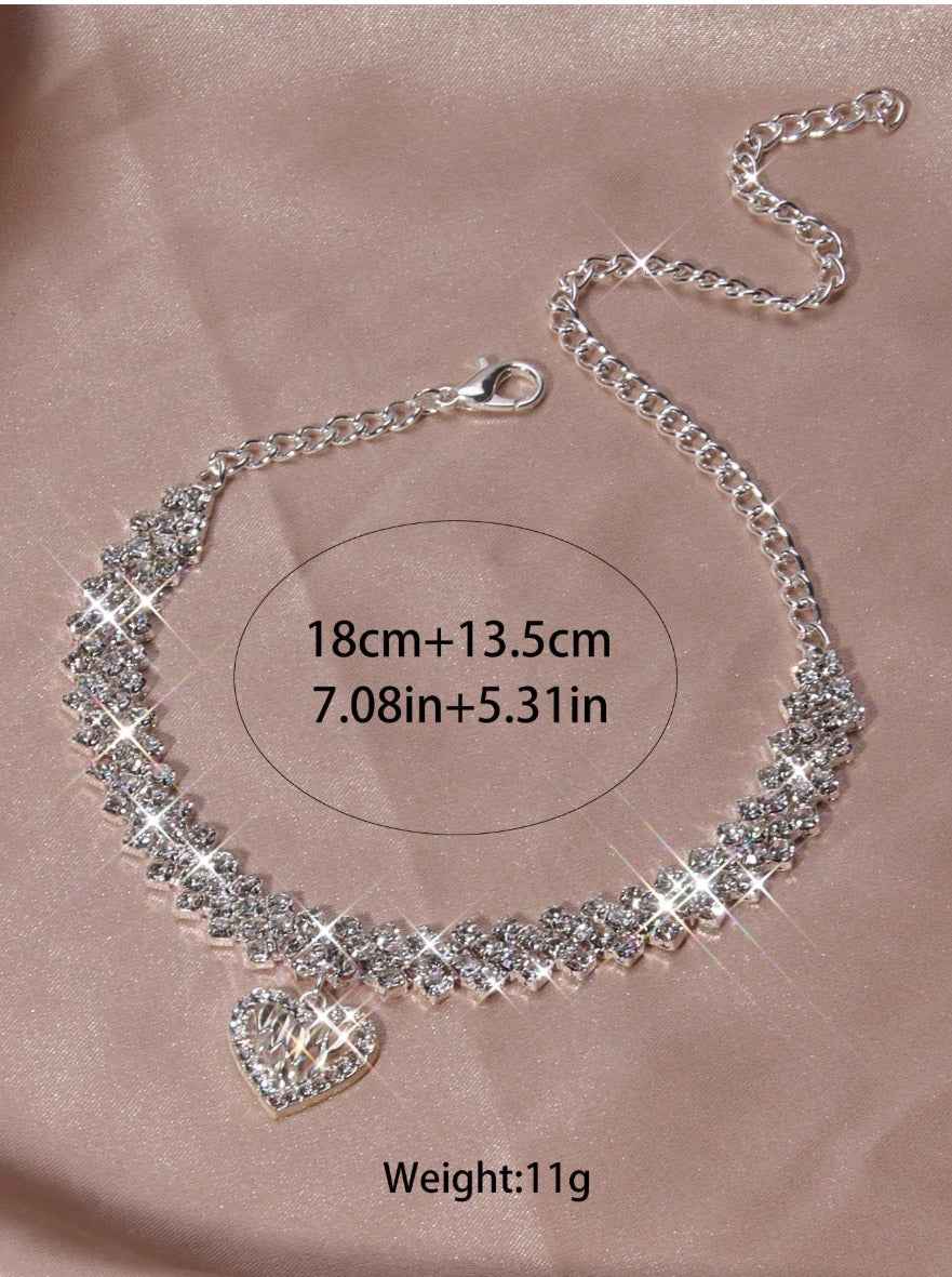 Heart Shaped Anklet - Image 2
