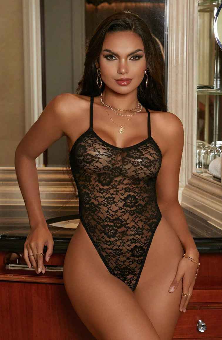 Latina Sexy Lace Teddy Lingerie - Image 4