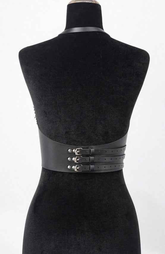 Leather Bust Harness Chain - Image 4