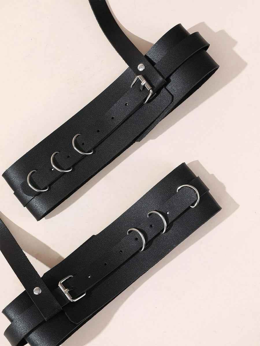 Leather Fetish Harness Strap Belt - Image 5