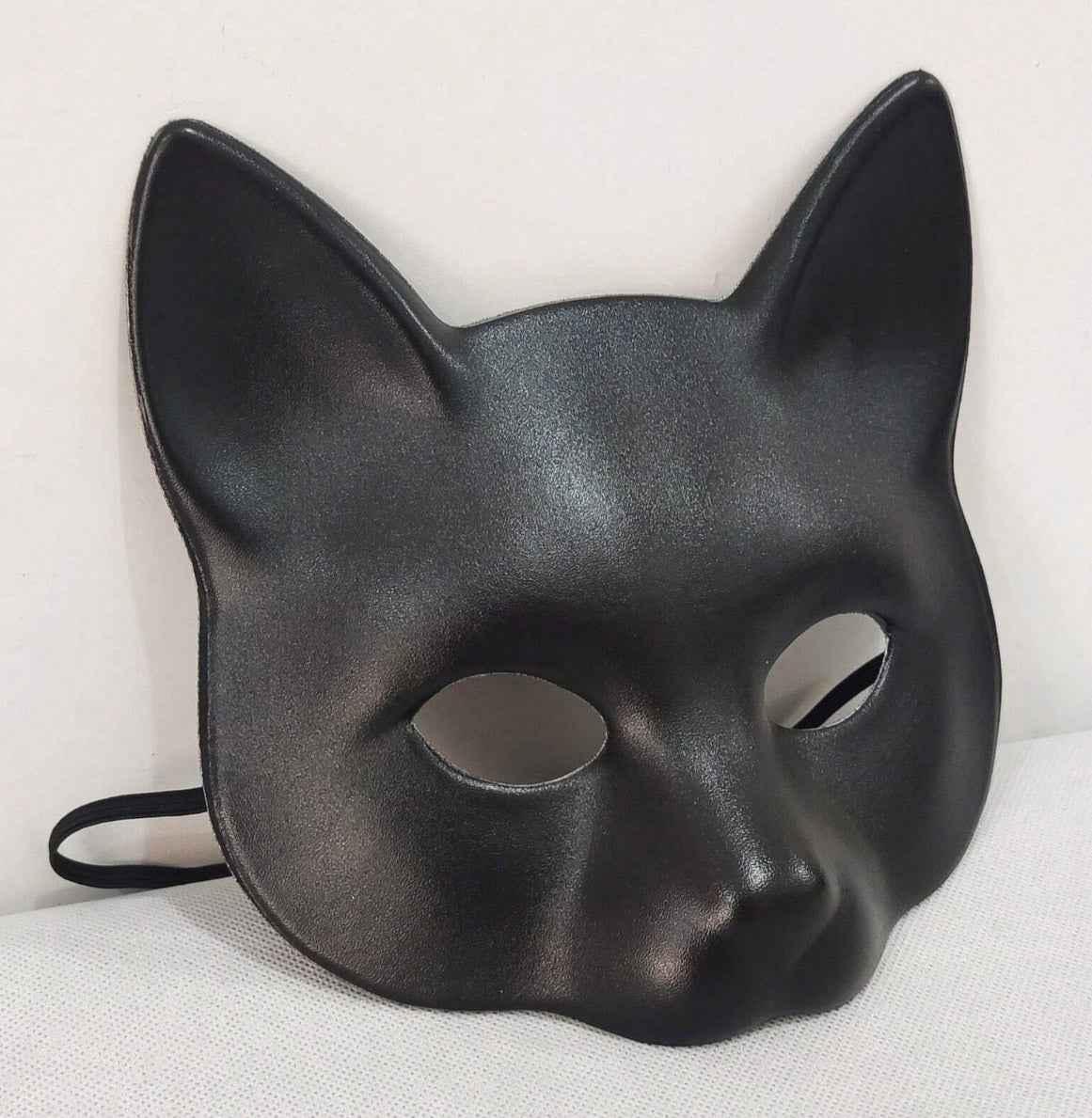 PU Leather Black Cat Mask - Image 3