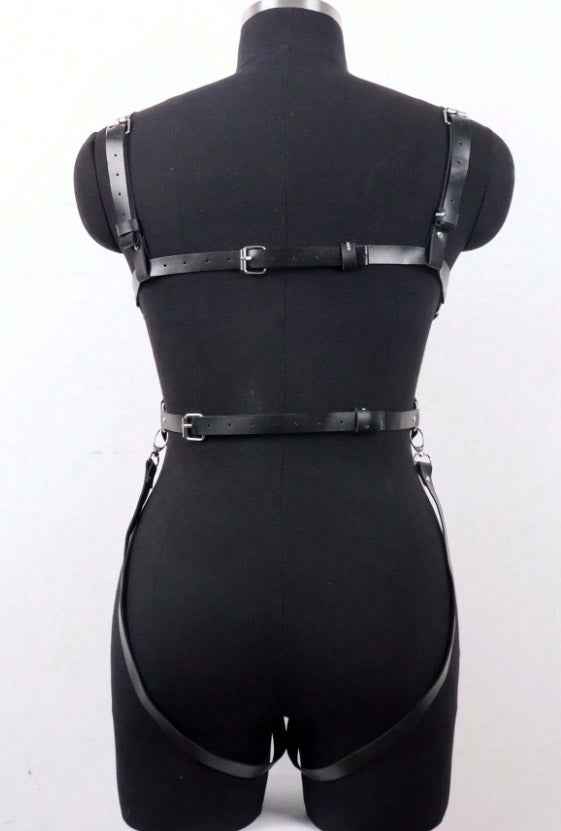 Pu Leather Body Harness Bodysuit Straps Lingerie - Image 5