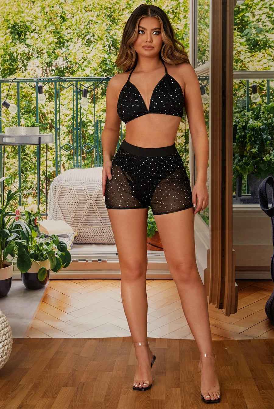 Rhinestone Pant and Top Shorts - Image 5