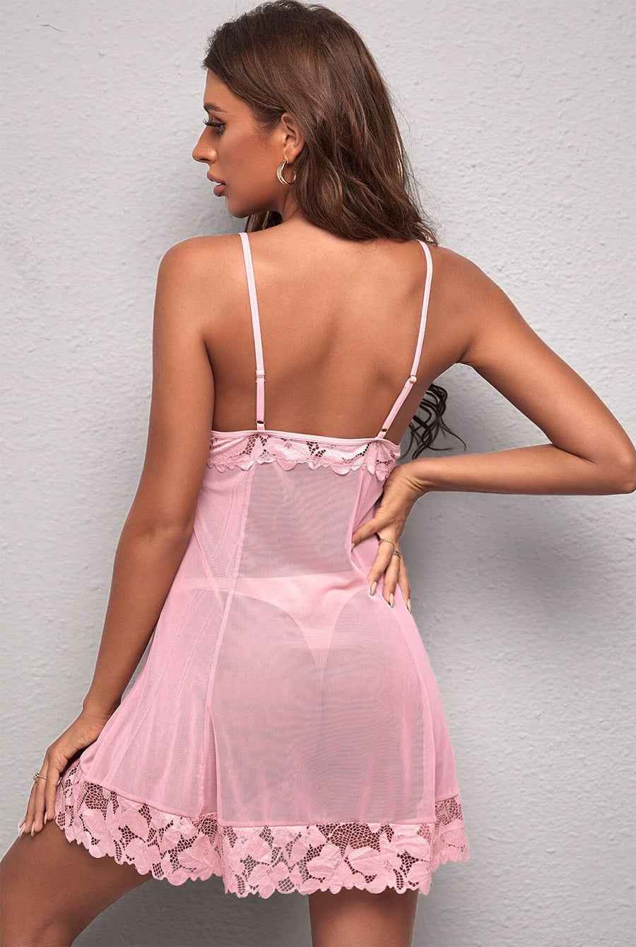 Sexy Pink Babydoll Lingerie - Image 2