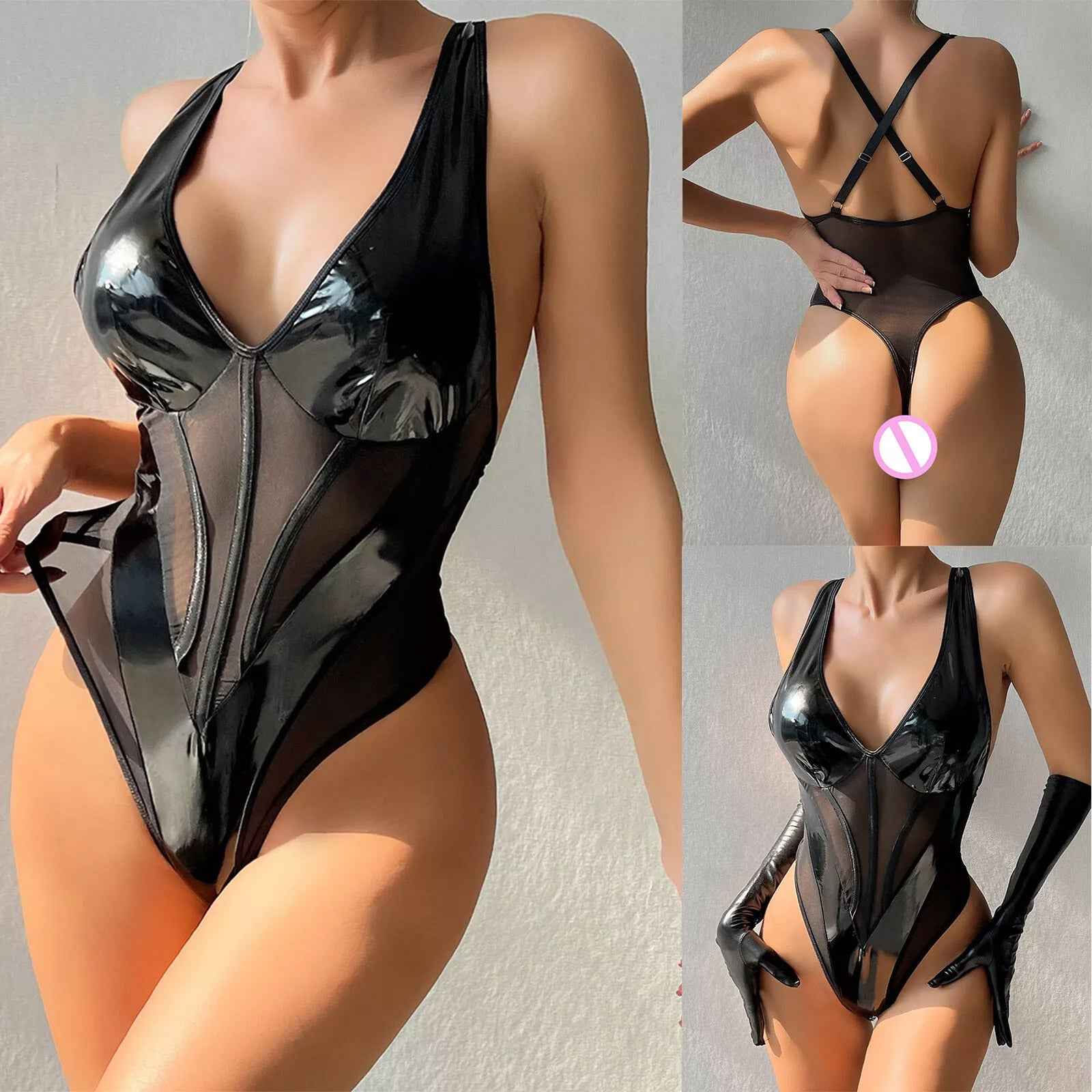 Sexy Vinyl Vivian Bodysuit - Image 9