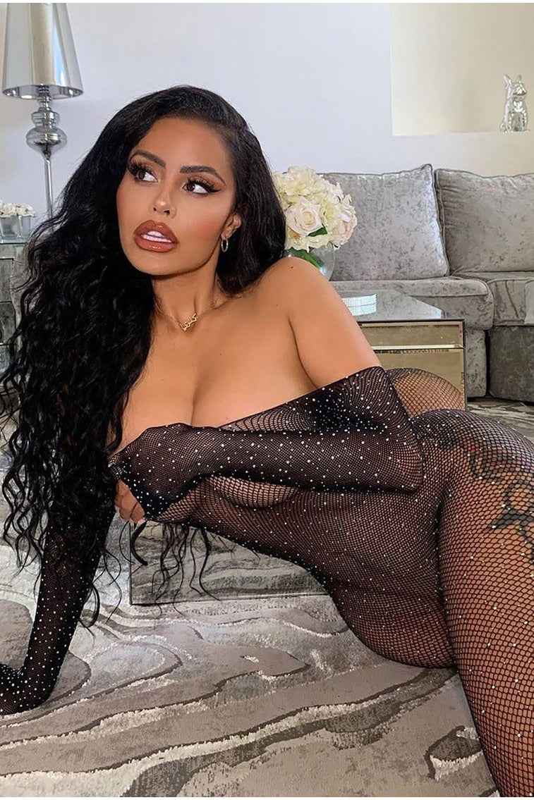 Sparkle And Shine Rhinestone Bodystocking