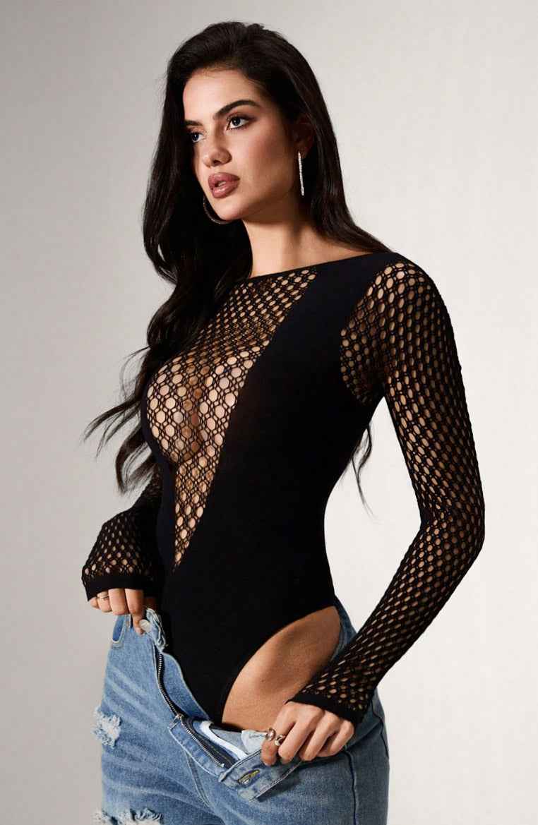 The Yummy Seamless Bodysuit - Black
